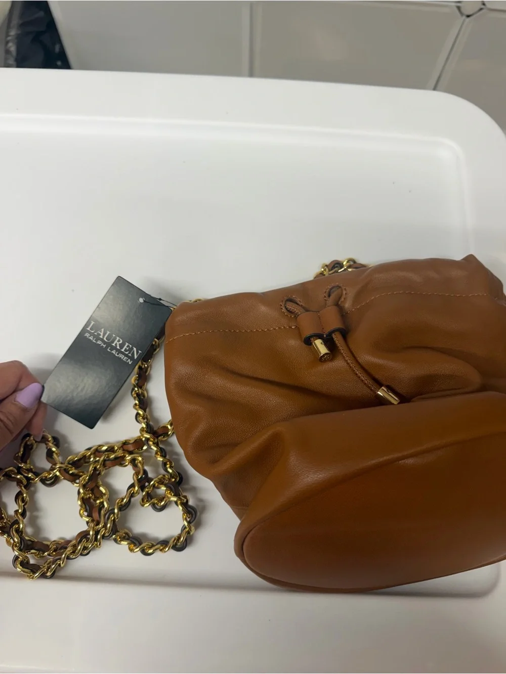 Nappa Leather Medium Emmy Bucket Bag